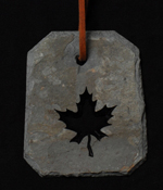 maple leaf slate ornament