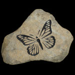 Butterfly garden stones